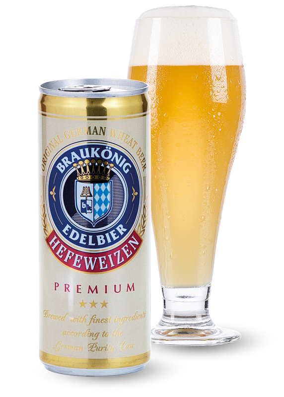 Пиво Braukönig «Edelbier Hefeweizen» купить в Hop Hey | Море Пива Пиво Braukönig «Edelbier Hefeweizen»