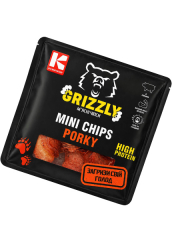 Чипсы из свинины Mini Chips Porky «Grizzly», 50г