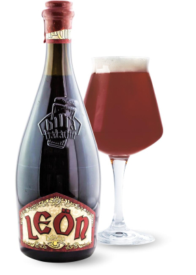 Пиво Baladin «Leon» темное нефильтрованное 9°