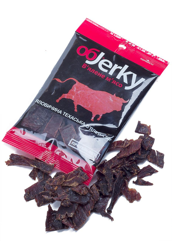 Мясо вяленое «Обjerky» говядина техаская, 50 г