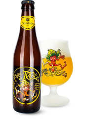 Пиво Dubuisson «Cuvee des Trolls» 6х0.25 + glass светлое нефильтрованное 7.0°