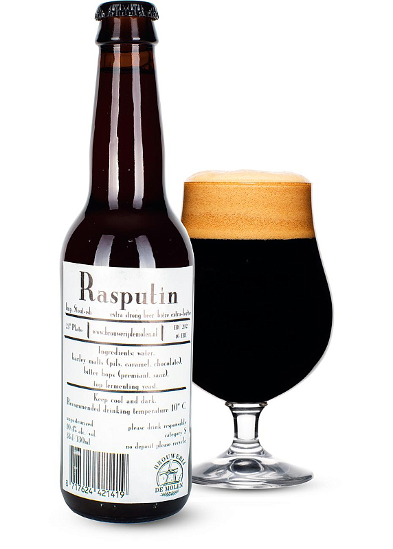 Пиво De Molen «Rasputin» темное фильтрованное 10.5°