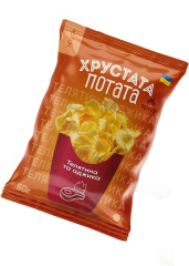 Снеки «Хрустата Потата» со вкусом телятина и аджика, 50г