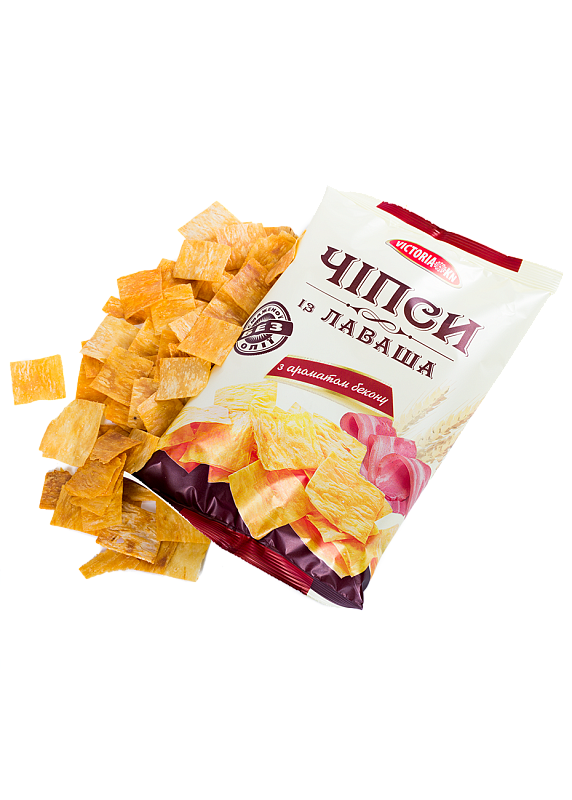 Чіпси із лаваша до пива зі смаком бекону 125г