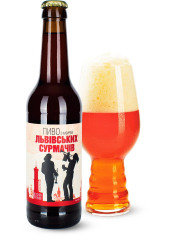 Пиво Правда «Пиво Львовских Сурмачей» светлое нефильтрованное 6.5°