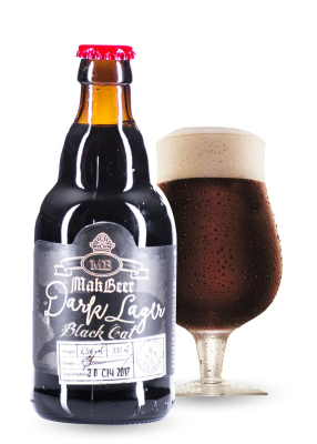 Пиво MakarBeer «Черный Лагер» темное фильтрованное 6.5°
