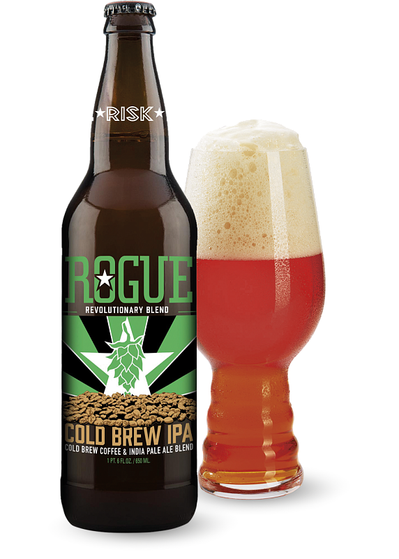 Пиво Rogue «Cold Brew IPA» темное фильтрованное 7.5°