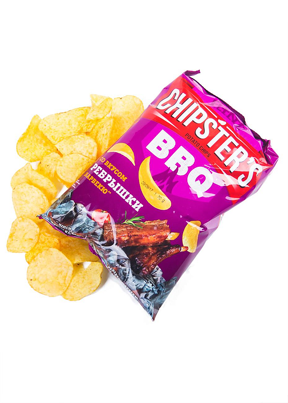 Чипсы «Chipsters» Ребрышки Барбекю, 70 г