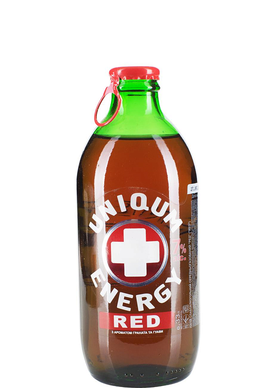 Слабоалкогольний Енергетик Energy&Uniqum Red 7°