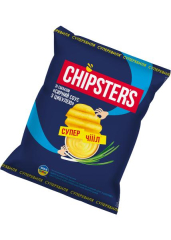 Чипсы картофельные «Chipsters» со вкусом сырный соус и лук, 110г