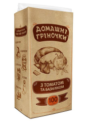 Гренки «Домашние» с томатом и базиликом, 100 г