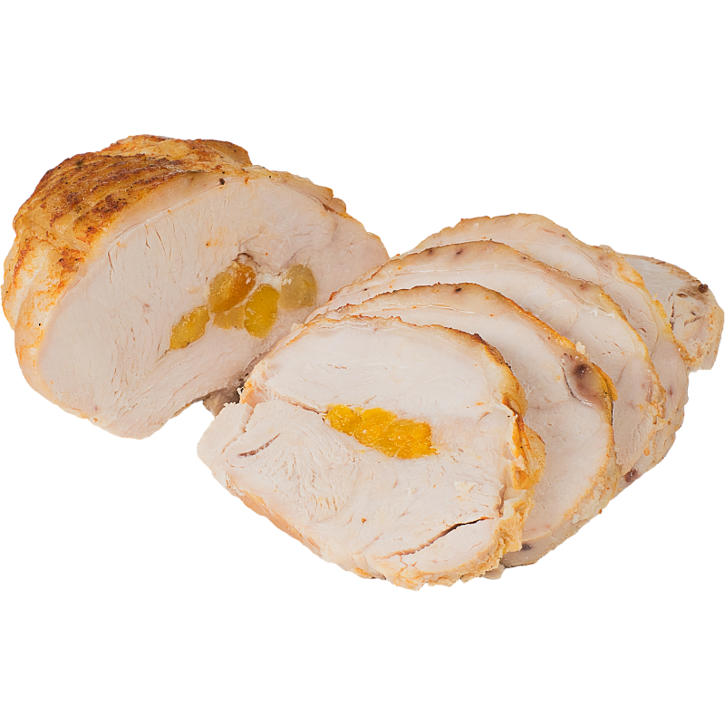 М'ясо до пива Філе індички запечене з курагою