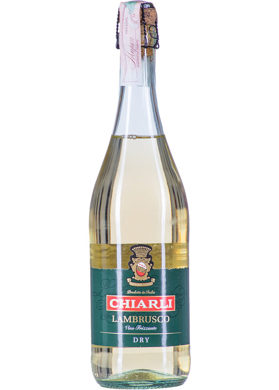 Вино ігристе Chiarli Lambrusco dell 'Emilia Bianco Dry біле сухе 10.0°