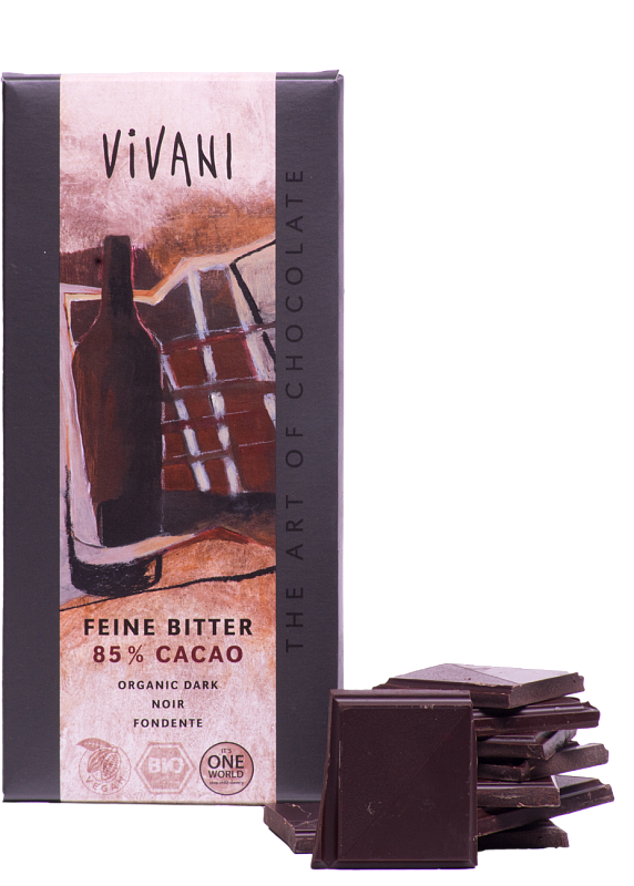 Шоколад черный 85% Vivani 100г