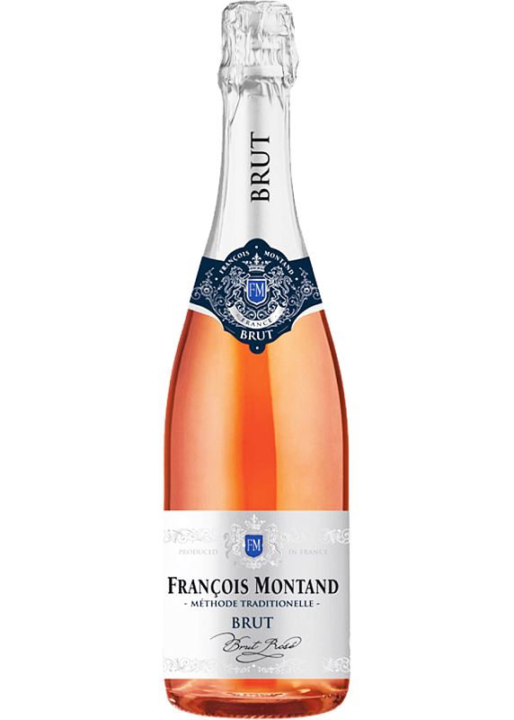 Вино игристое Francois Montand Rose брют розовое сухое 12°
