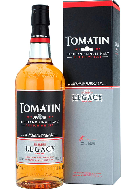Виски J&W Hardie Tomatin Legacy Tube 43°