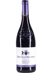 Вино Baron d'Arignac Merlot красное полусладкое 12.5°