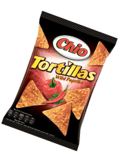 Кукурузные чипсы «Chio Tortillas» со вкусом дикой паприки, 125г
