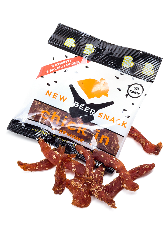 М'ясо в'ялене «Сhicken with Sesame», 50 г