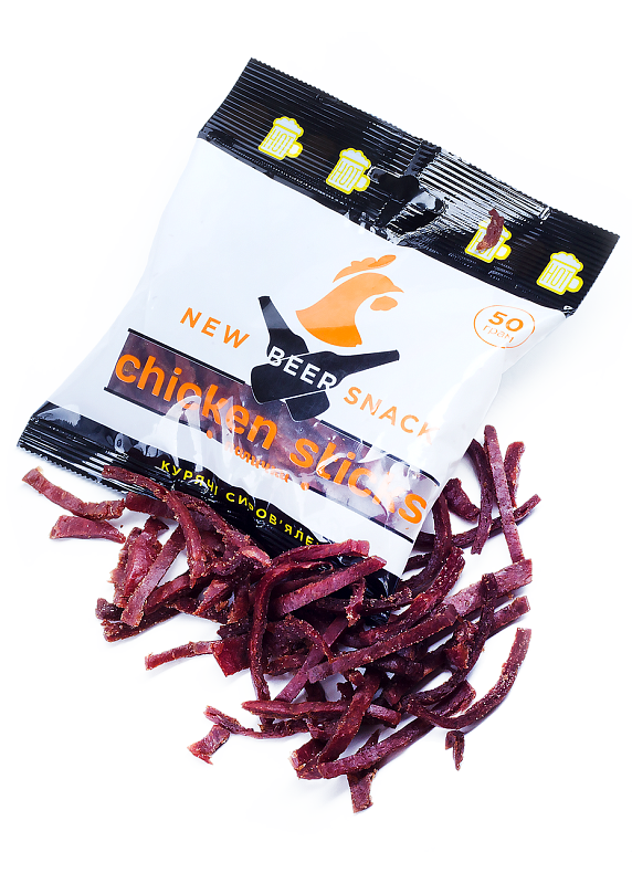 Мясо вяленое «Chicken sticks», 50 г купить в Hop Hey | Море Пива Мясо вяленое «Chicken sticks», 50 г