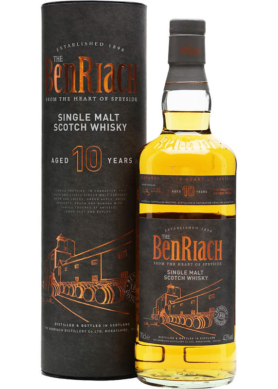 Виски BenRiach 10 Y.O. 43°