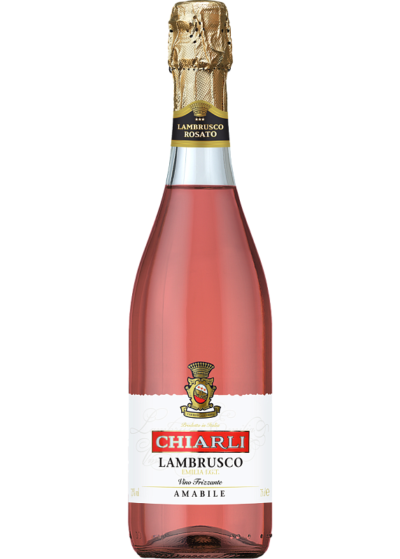 Вино ігристе Chiarli Rose di Bacco Lambrusco dell 'Emilia Rosato рожеве солодке 7.5°