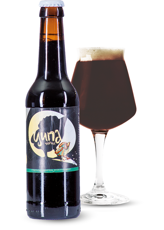 Пиво Ципа «Чорна» темне нефільтроване 7.0°