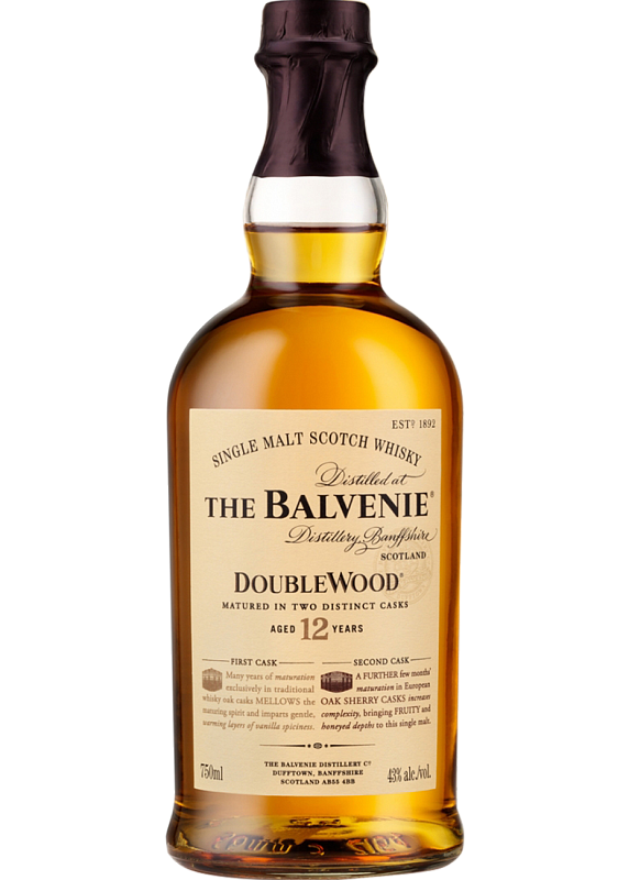 Віскі Balvenie 12 yo Doublewood Tube 40°
